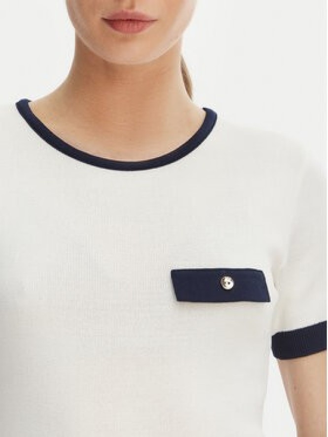 Rinascimento Bluzka CFM0012253003 Biały Slim Fit