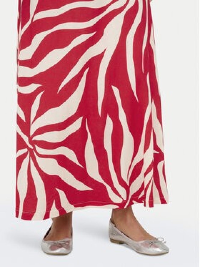 ONLY Spódnica maxi Chigo Sakura 15366894 Czerwony Regular Fit