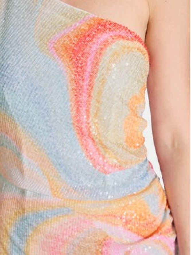 Swing Sukienka koktajlowa 5AI18800 Kolorowy Slim Fit