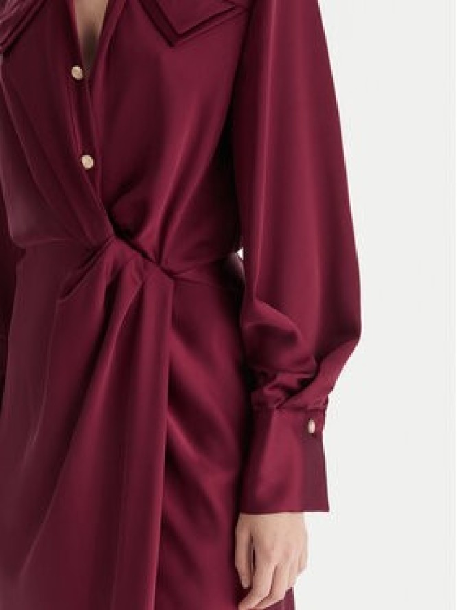 Babylon Sukienka wieczorowa ED0764 Bordowy Regular Fit