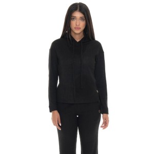 Leone 1947 Warm Touch Damen-Winter-Bluza, gerippter Kapuze zum Überziehen