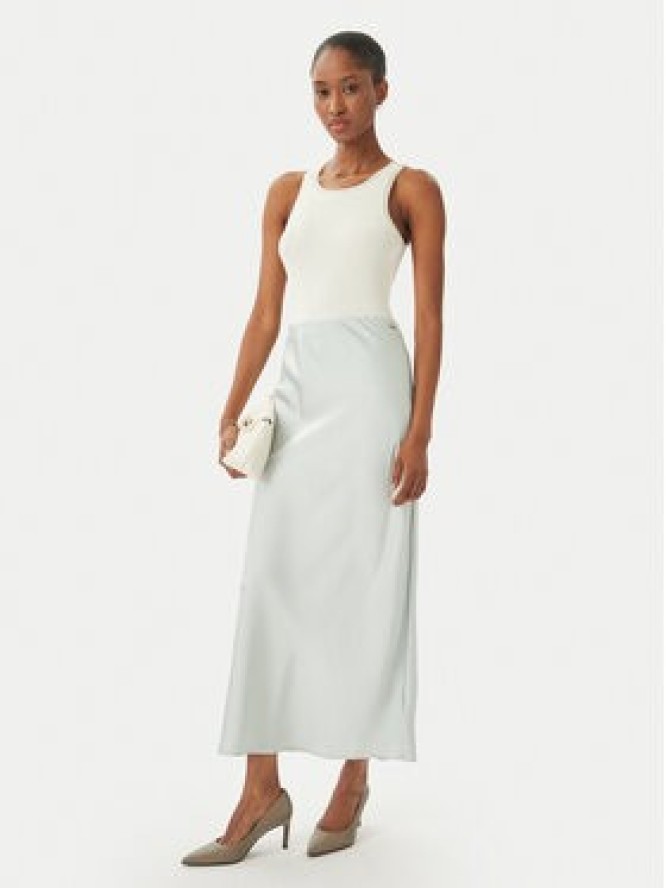 Calvin Klein Spódnica maxi LV044F621G Zielony Regular Fit