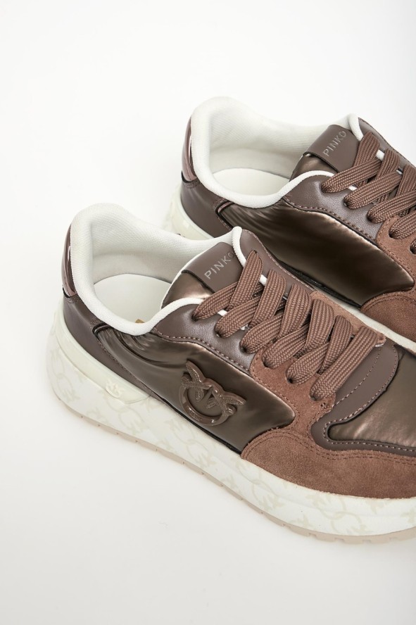 Sneakersy damskie skórzane Gem 07 PINKO