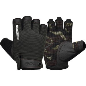 Rękawiczki gimnastyczne T2 - Half Finger - Brązowy – L