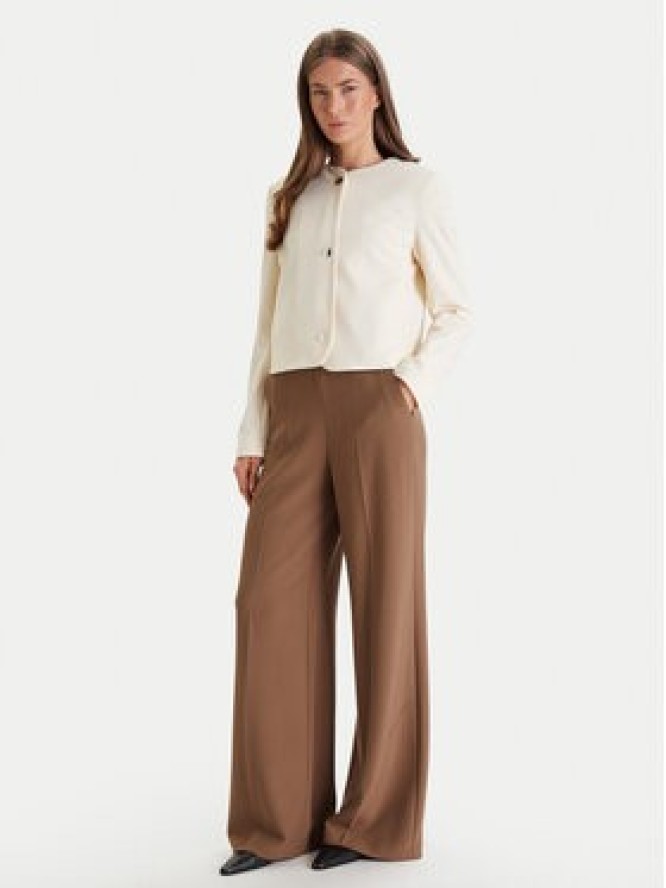 Calvin Klein Marynarka Lux Crepe Lady LV044F418G Żółty Regular Fit