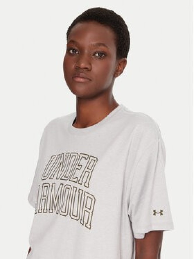 Under Armour T-Shirt Ua Rival Campus 6007883 Szary Oversize