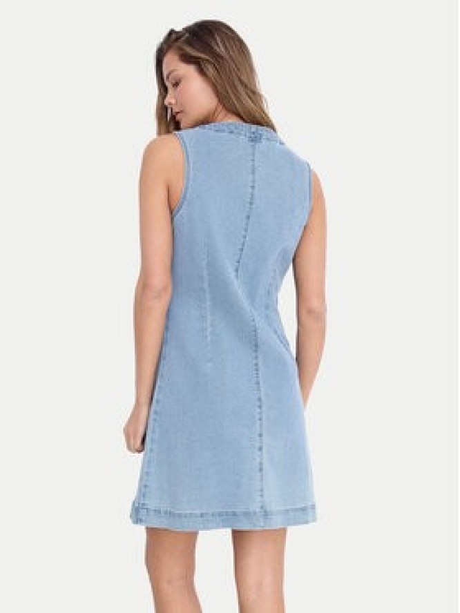 Noisy May Sukienka jeansowa Rikka 27033695 Niebieski Slim Fit