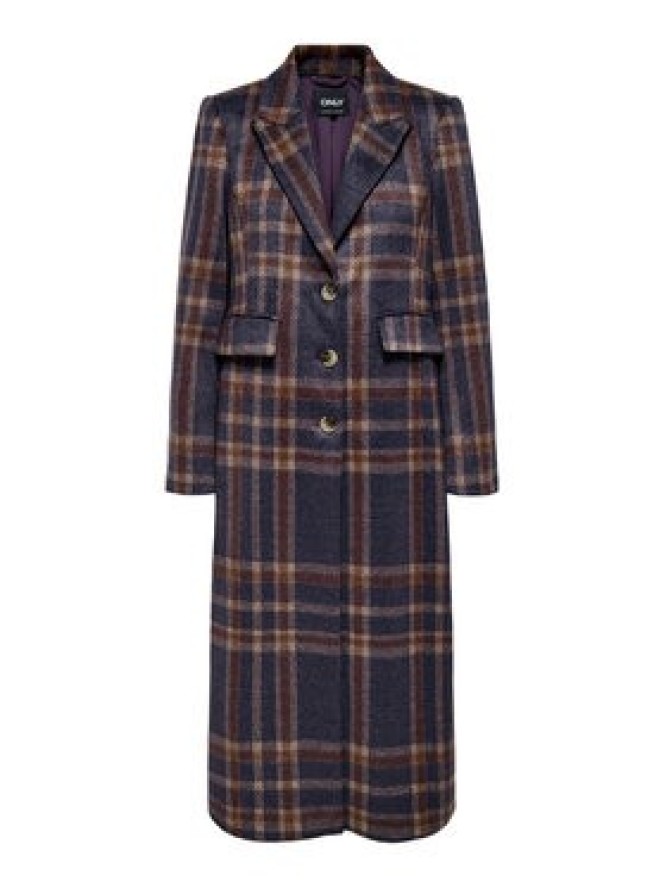 ONLY Płaszcz przejściowy Coris 15355210 Fioletowy Regular Fit