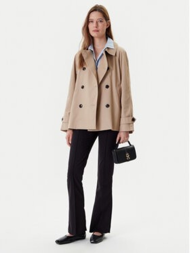Tommy Hilfiger Trencz WW0WW45618 Beżowy Regular Fit