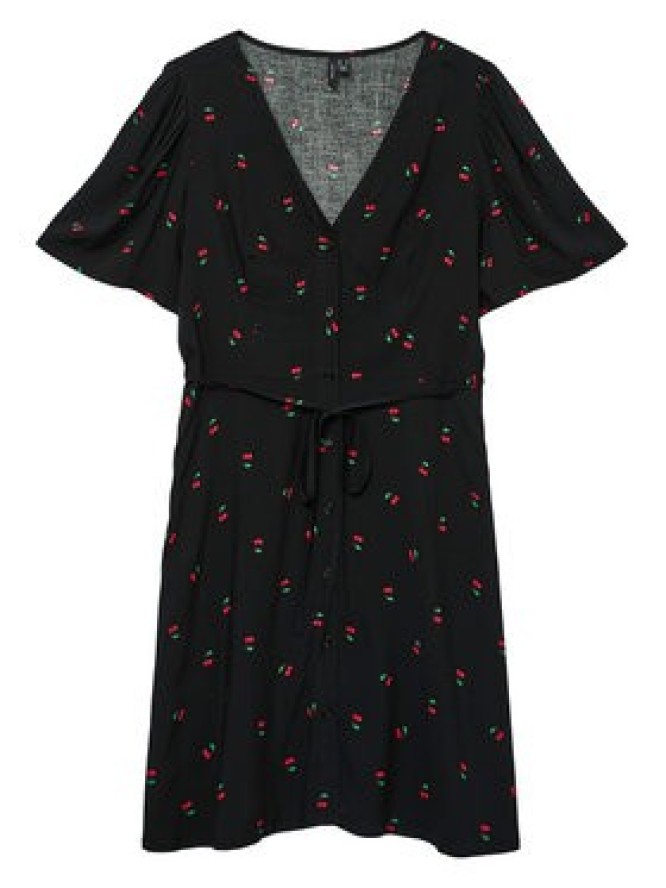 Vero Moda Sukienka letnia Alba 10292845 Czarny Regular Fit