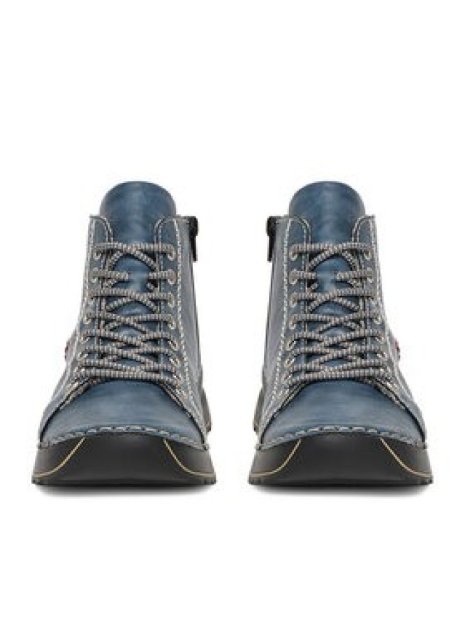 Rieker Trzewiki 71510-14 Niebieski