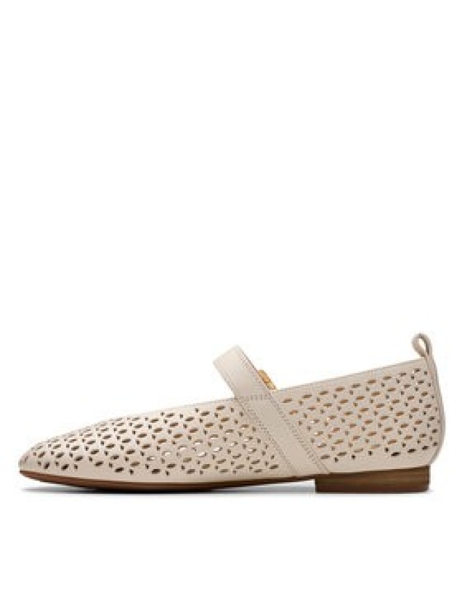 Clarks Półbuty Fawna Jane 26181230 Écru