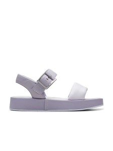 Clarks Skórzane sandały "Alda Strap" w kolorze fioletowym rozmiar: 39