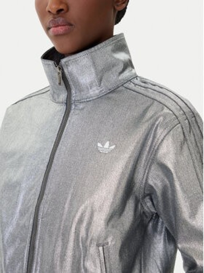 adidas Kurtka jeansowa Firebird KD2910 Srebrny Regular Fit