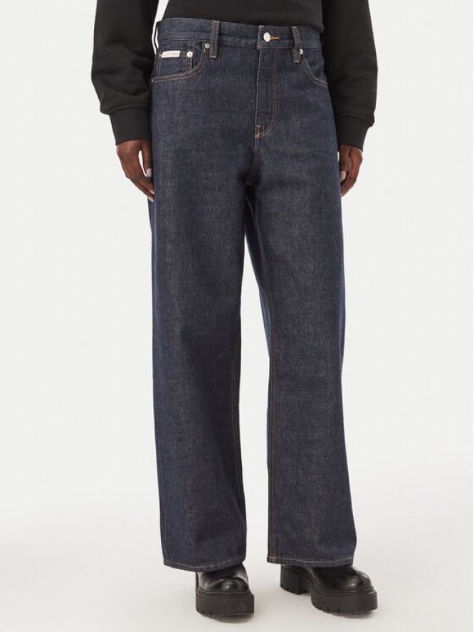 Calvin Klein Jeans Jeansy LV047H794G Granatowy Baggy Fit