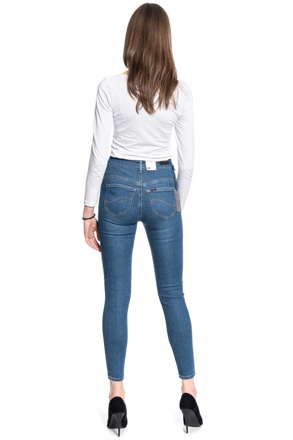 DAMSKIE SPODNIE JEANSOWE LEE SCARLETT ULTRA HIGH JACKSON WORN L30LMXAX 112106499