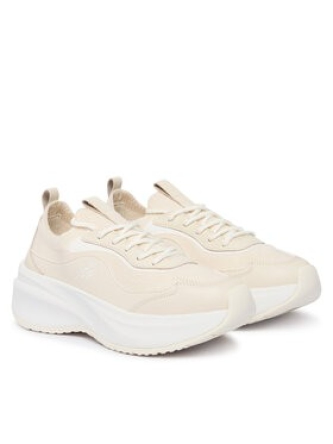 Tommy Hilfiger Sneakersy TH Wave Runner FW0FW09484 Kremowy
