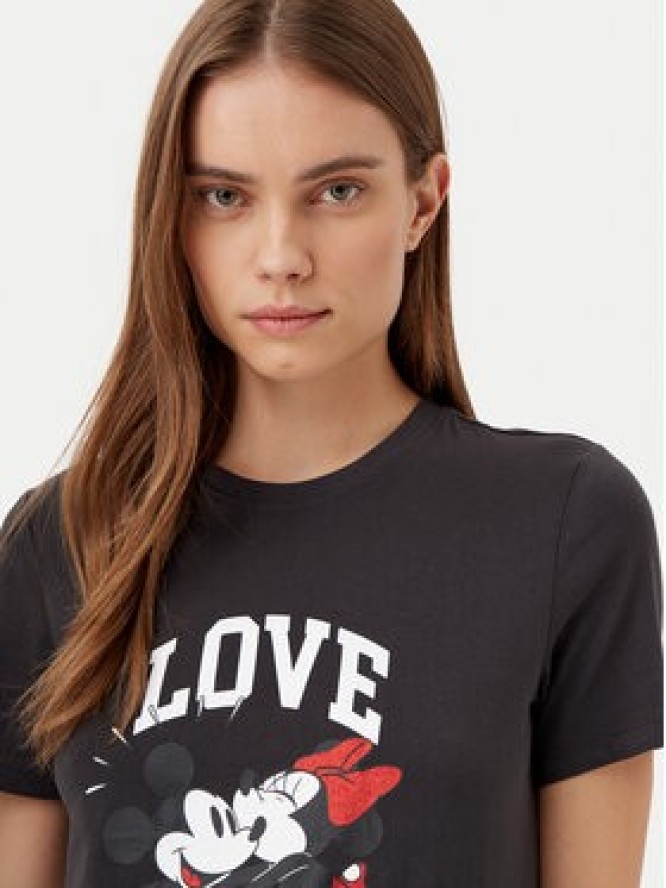 ONLY T-Shirt Mickey 15317991 Czarny Regular Fit