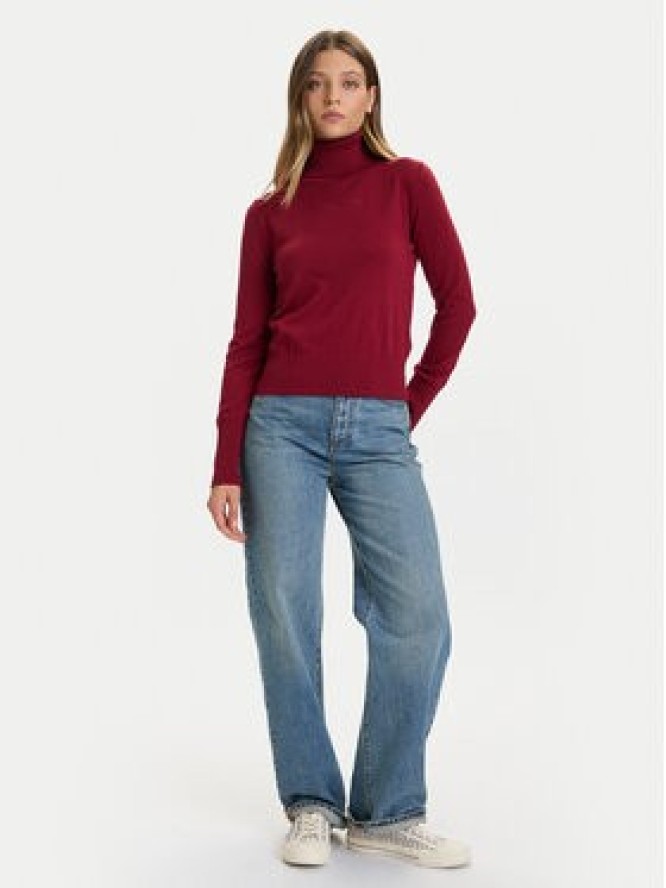 Guess Jeans Golf W4BR15 Z3HO2 Czerwony Regular Fit