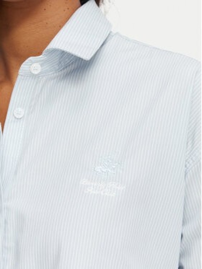 Beverly Hills Polo Club Koszula P-SS26W-SH506602 Niebieski Regular Fit