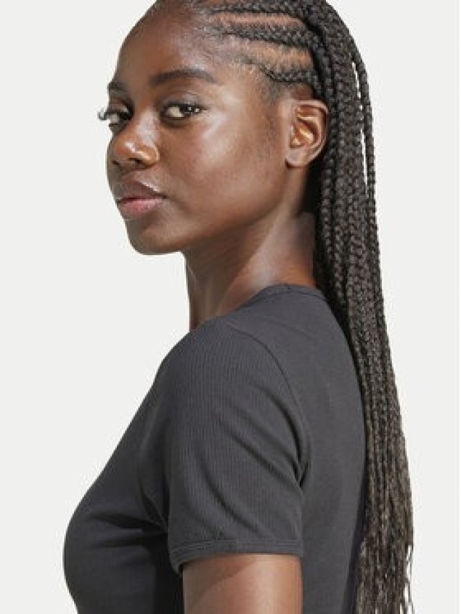 adidas T-Shirt Essentials IY9664 Czarny Slim Fit