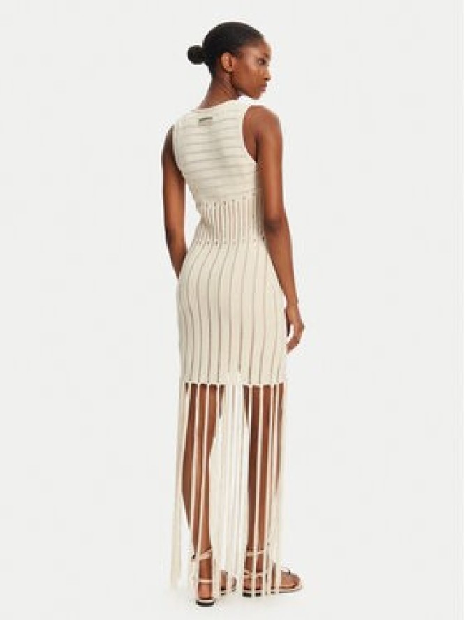 Patrizia Pepe Sukienka dzianinowa 2A2916/K260-B823 Beżowy Regular Fit