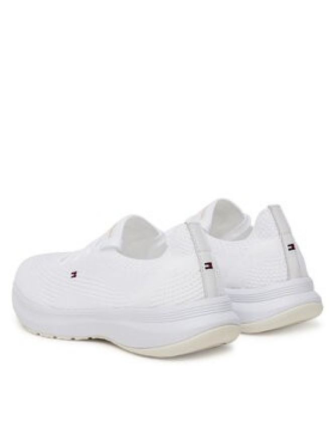Tommy Hilfiger Sneakersy Th Knit Runner FW0FW08813 Biały