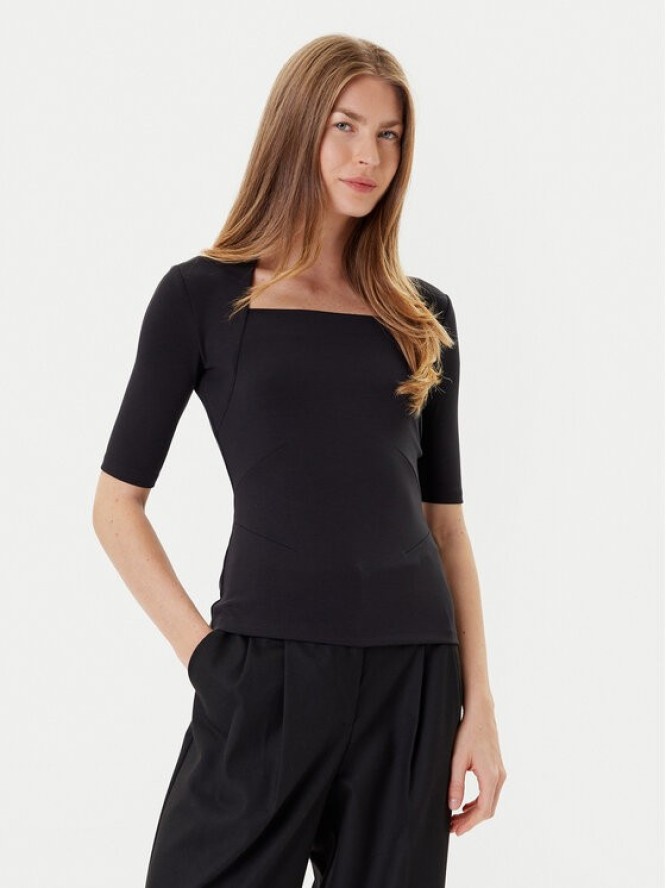 BOSS Bluzka Egamma 50541894 Czarny Slim Fit