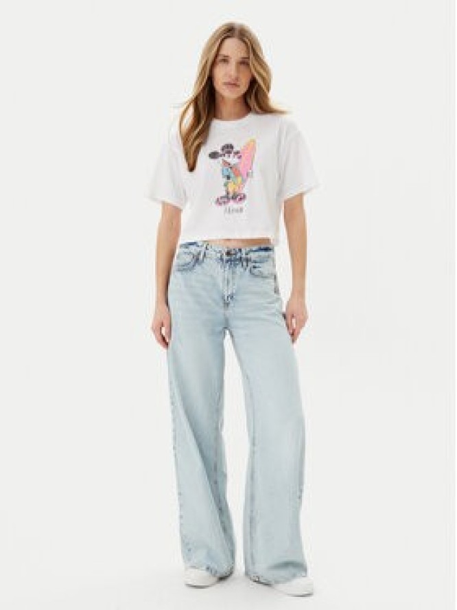 ONLY T-Shirt Mickey Minnie 15348126 Biały Regular Fit