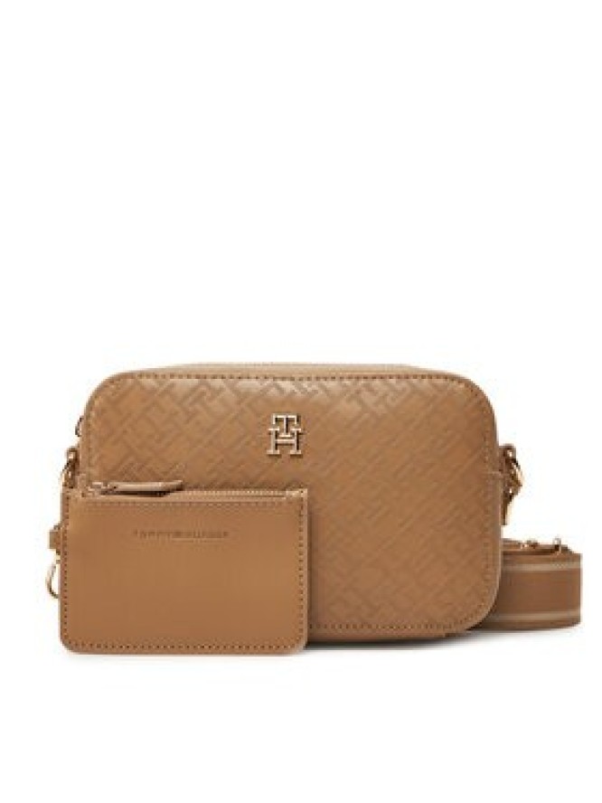 Tommy Hilfiger Torebka Th Distinct Camera Bag Mono AW0AW17221 Brązowy