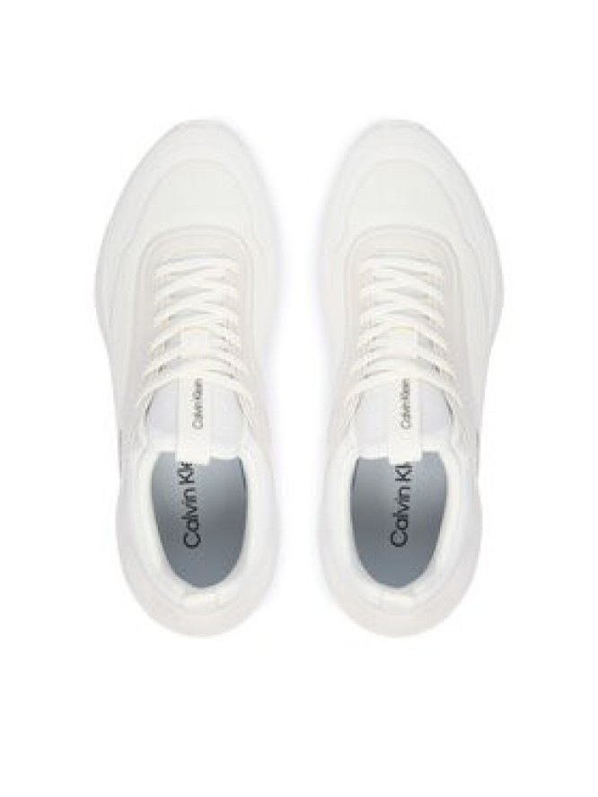 Calvin Klein Sneakersy Light Eva Run Laceup Sock Jelly HW0HW03434 Biały