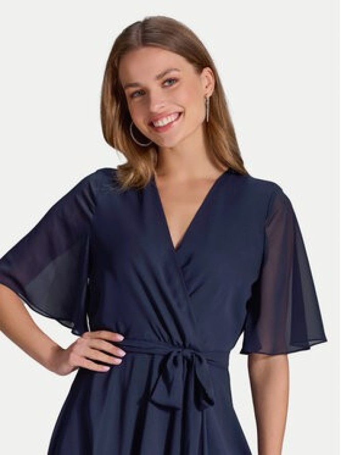 Swing Sukienka koktajlowa 5AI10200 Granatowy Regular Fit