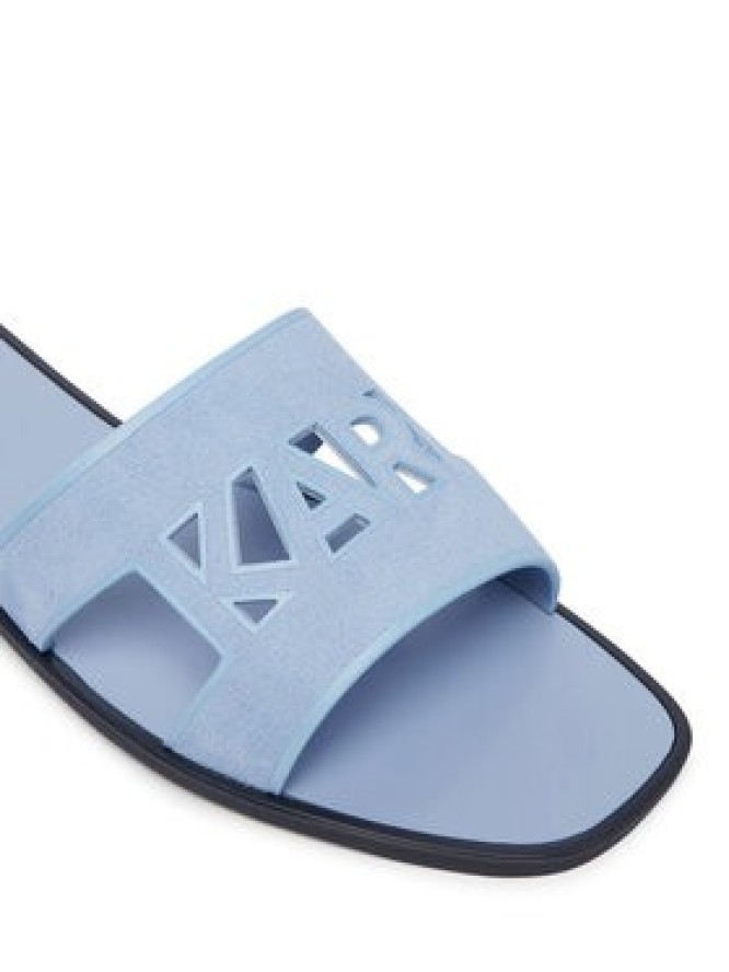 KARL LAGERFELD Klapki Skoot III KL80407C Niebieski