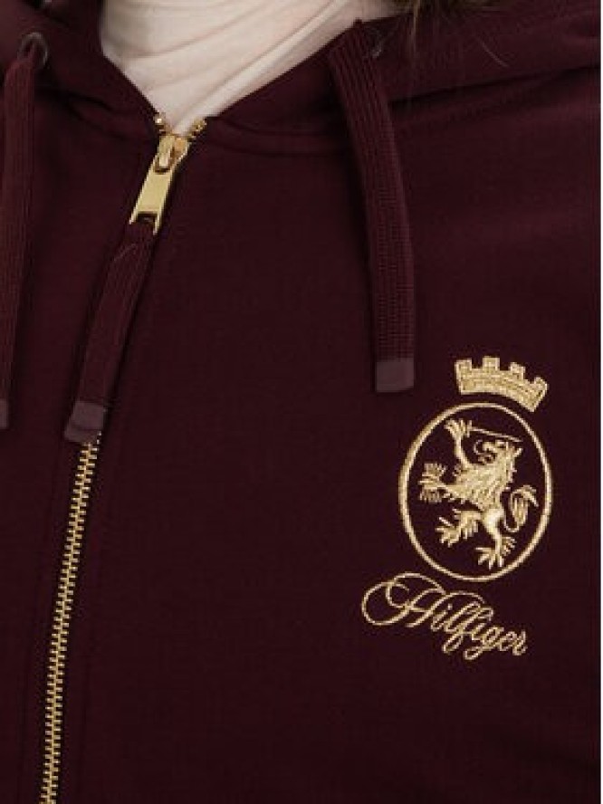 Tommy Hilfiger Bluza WW0WW46126 Bordowy Regular Fit