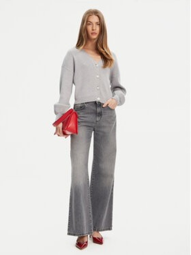 Guess Kardigan W5YR07 Z2ZK2 Szary Relaxed Fit