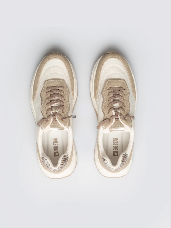 sneakersy damskie ze skóry naturalnej beżowe rr274a344 800