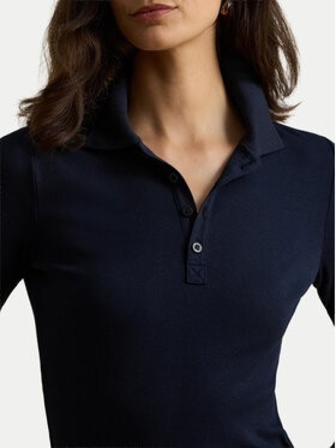 LAUREN RALPH LAUREN Polo 200B27414001 Granatowy Slim Fit