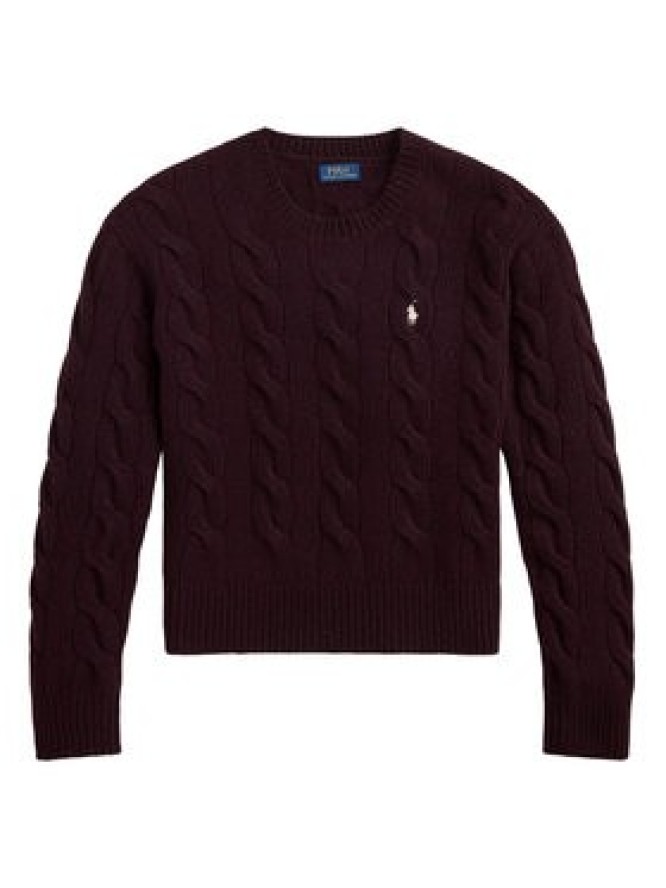 Polo Ralph Lauren Sweter 211A91216013 Fioletowy Straight Fit