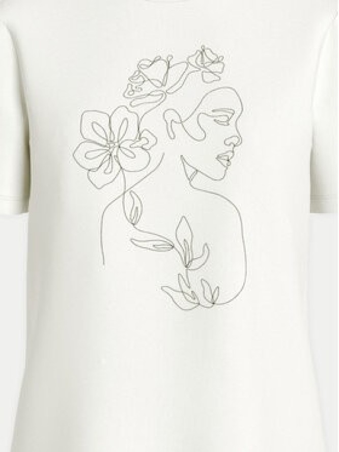 Vila T-Shirt Sybil 14108062 Biały Regular Fit