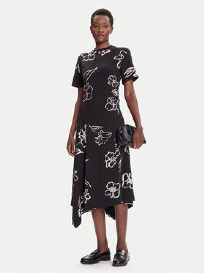 Desigual Sukienka codzienna Calma 25WWVK44 Czarny Regular Fit