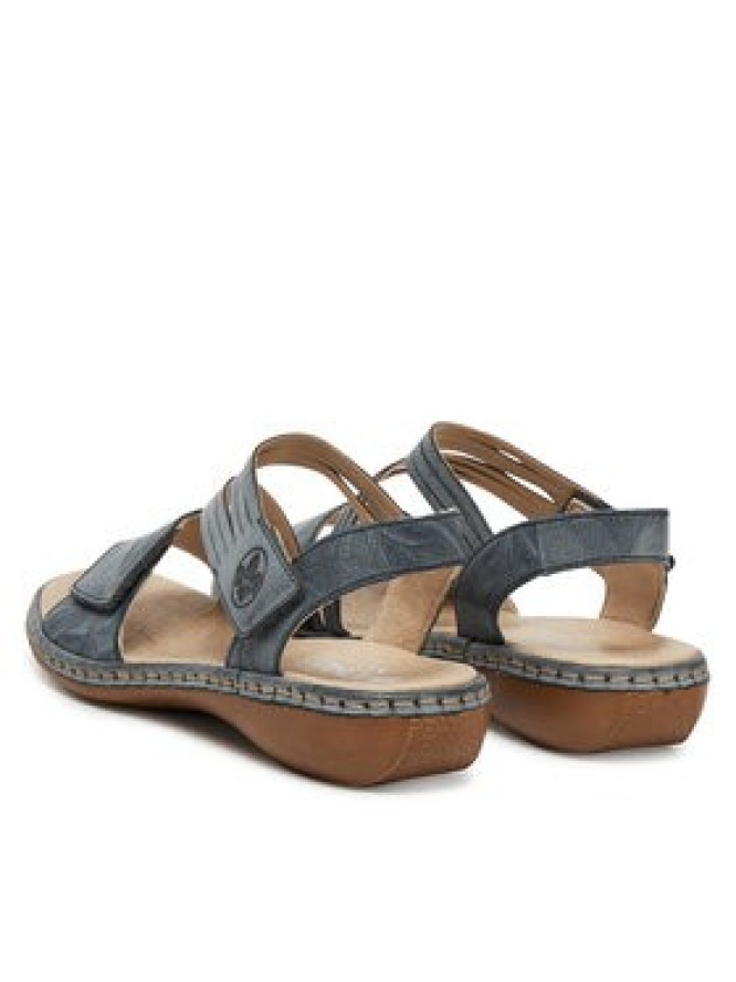 Rieker Sandały 65964-12 Niebieski