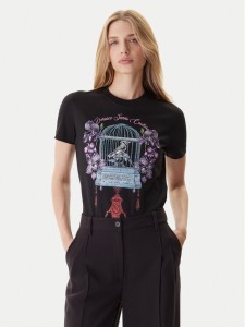 Versace Jeans Couture T-Shirt 79HAHP04 CJ01P Czarny Regular Fit