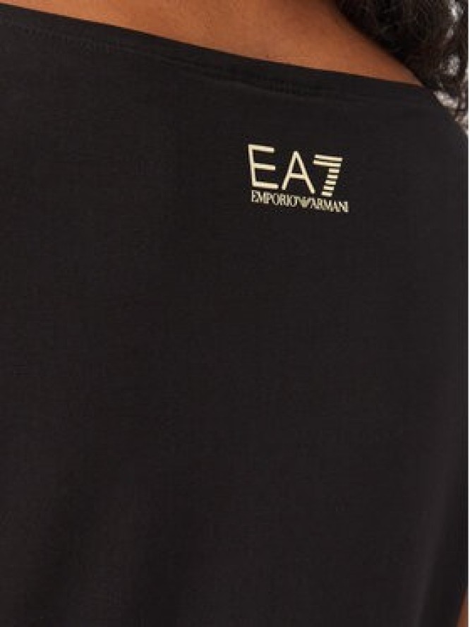 EA7 Emporio Armani T-Shirt 7W001444 AF10373 MC004 Czarny Slim Fit