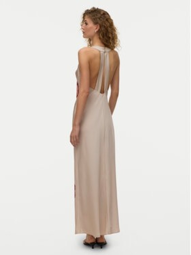 Vero Moda Sukienka letnia Reba 10345415 Beżowy jasny Regular Fit