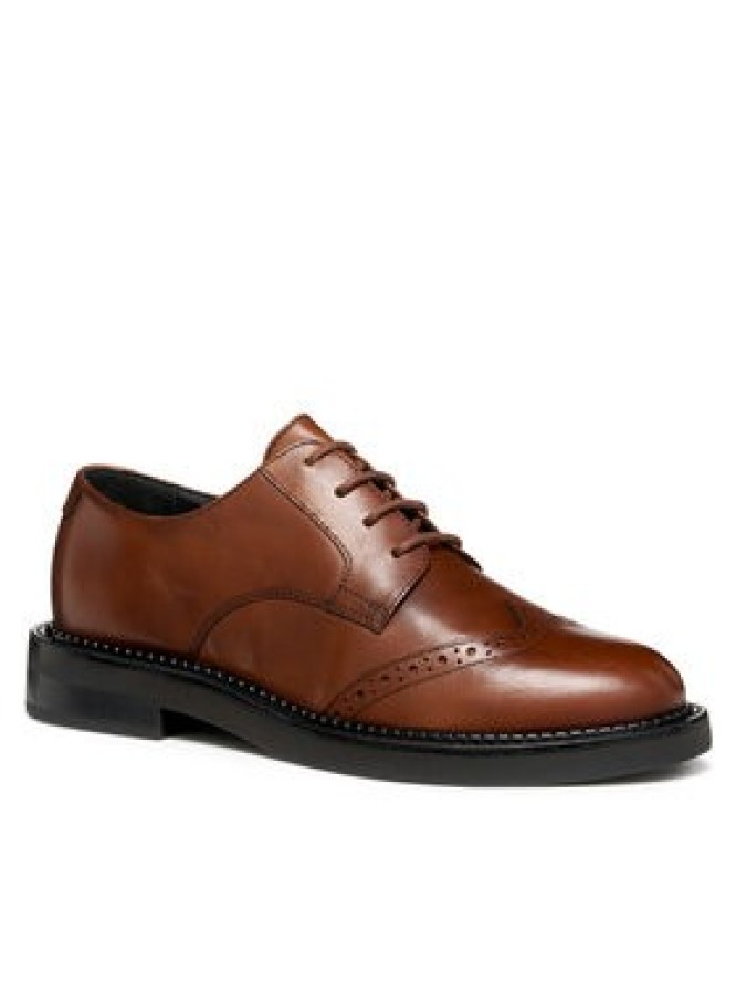 Geox Oxfordy D Serilda D56WYD 00043 C6002 Brązowy