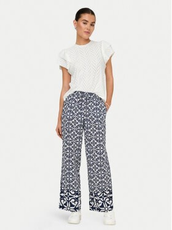 JDY Bluzka Carla 15351452 Biały Regular Fit