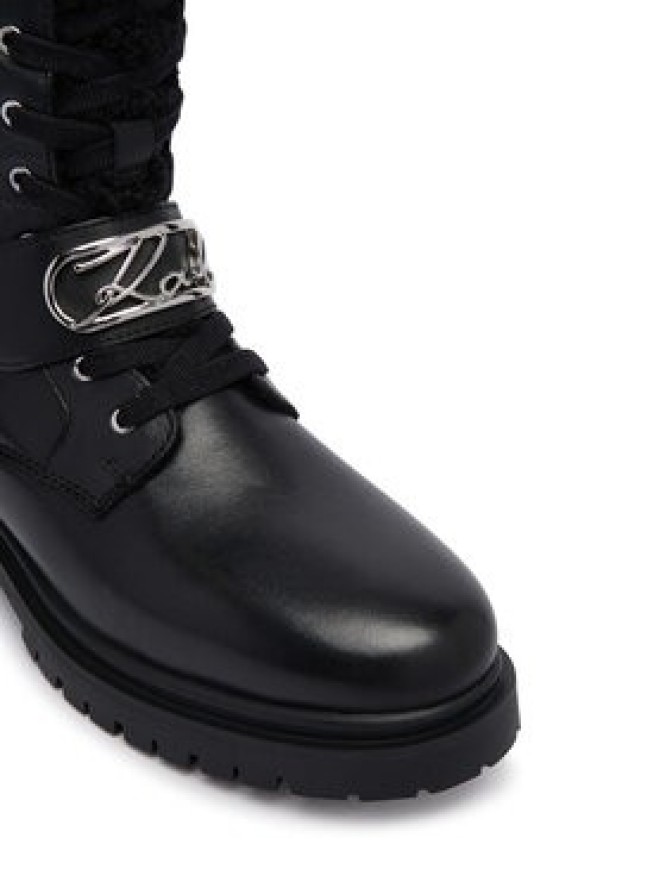 KARL LAGERFELD Trzewiki Binky II KL47566W Czarny