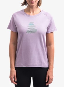 Koszulka merino damska Sensor Merino Blend Stone Tee SS