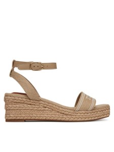 Tommy Hilfiger Espadryle Tommy Hilfiger Espad Mid Wedge FW0FW08805 Beżowy