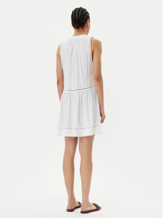 Seafolly Sukienka letnia Beach Basics 52931-DR Biały Regular Fit